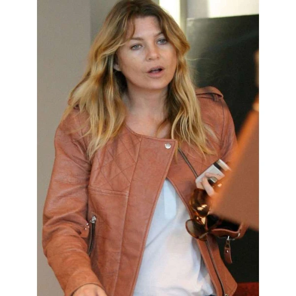 Ellen Pompeo Leather Jacket