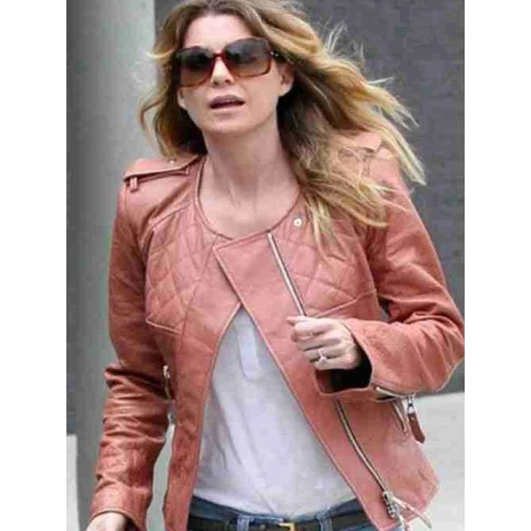 Ellen Pompeo Leather Jacket