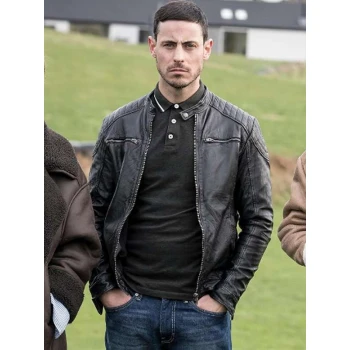 Ellis Brian Markey Black Leather Jacket