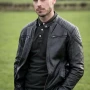 Ellis Brian Markey Black Leather Jacket