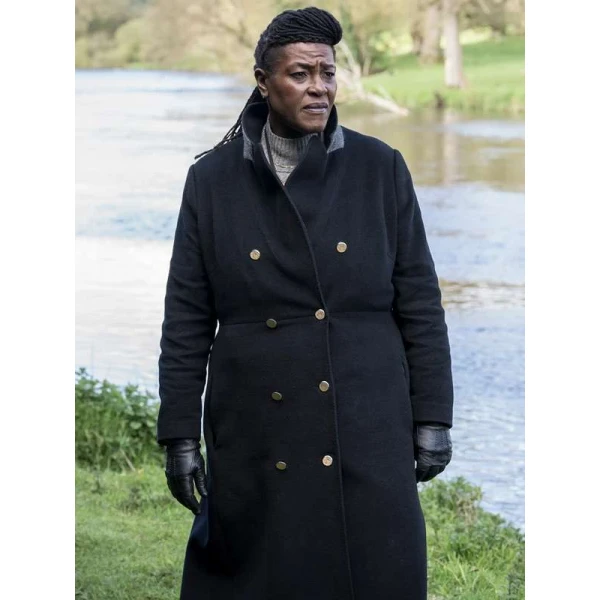 Ellis Sharon D. Clarke Black Wool Coat