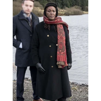 Ellis Sharon D. Clarke Black Wool Coat