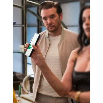 Elsbeth S03 Jason Butler Harner Beige Bomber Jacket