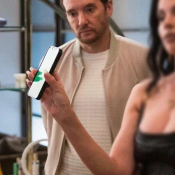 Elsbeth S03 Jason Butler Harner Beige Bomber Jacket