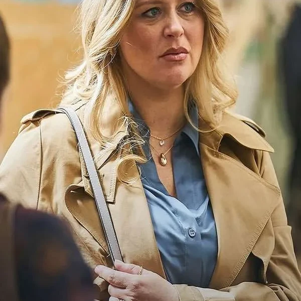 Emily Atack The Rumour Debbie Brown Wool Coat Emily Atack The Rumour Debbie Brown Wool Coat