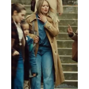 Emily Atack The Rumour Debbie Brown Wool Coat