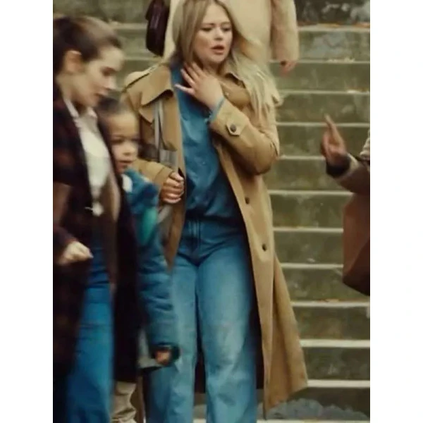 Emily Atack The Rumour Debbie Brown Wool Coat