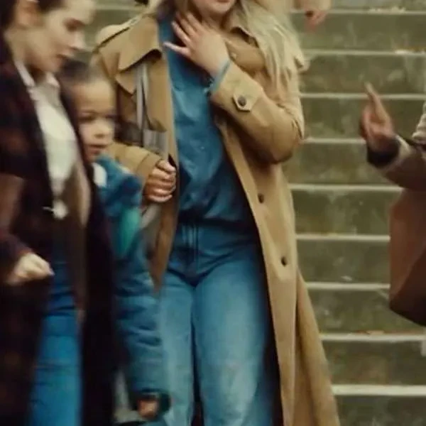 Emily Atack The Rumour Debbie Brown Wool Coat