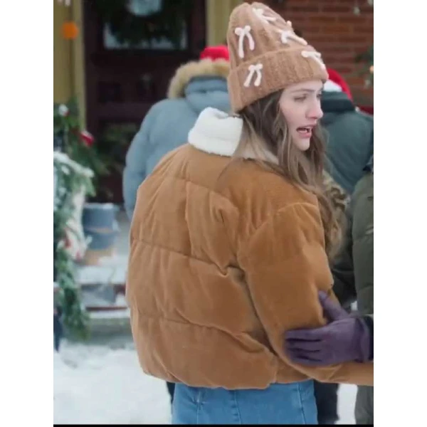 Emily Hall A Merry Little Ex-Mas Brown Corduroy Jacket