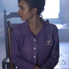 Emily in Paris Purple Leather Jacket – Emily Cooper’s Chic TV Series Style