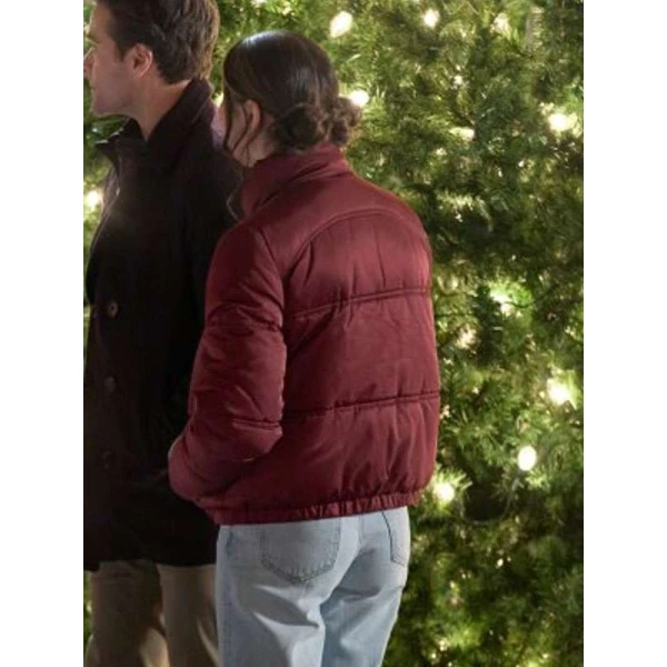 Emily Leung The Snow Must Go On Red Puffer Jacket