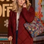 Emily Rose All Is Merry and Bright Maroon Coat