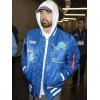 Eminem Lions Halftime Show Blue Bomber Jacket