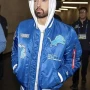 Eminem Lions Halftime Show Blue Bomber Jacket