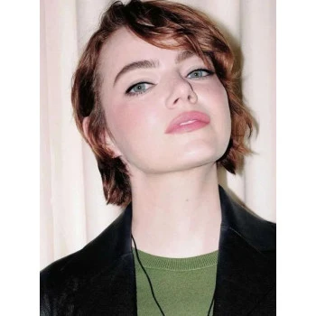 Emma Stone Bugonia Black Leather Jacket