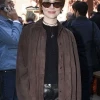 Emma Stone Bugonia Brown Suede Shirt