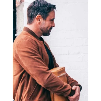 Emun Elliott The Guest S01 Brown Bomber Jacket