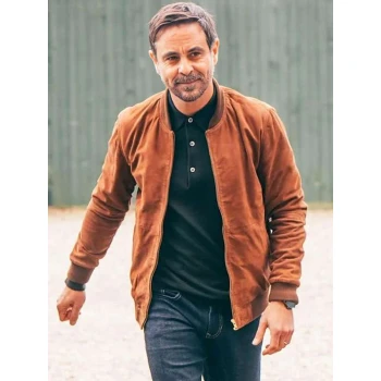 Emun Elliott The Guest S01 Brown Bomber Jacket