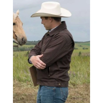 Eric Gustafsson Heartland Brown Cotton Jacket