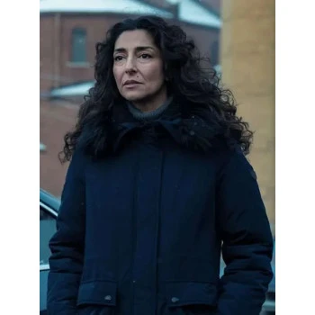 Evelyn Foley Mayor of Kingstown Blue Parka Jacket