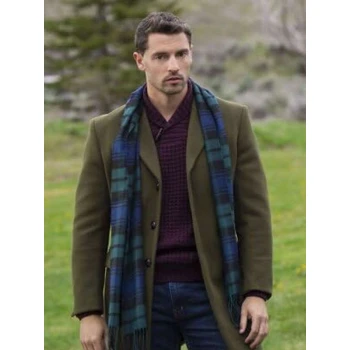 Ezra Moreland Finding Mr Christmas Green Wool Coat