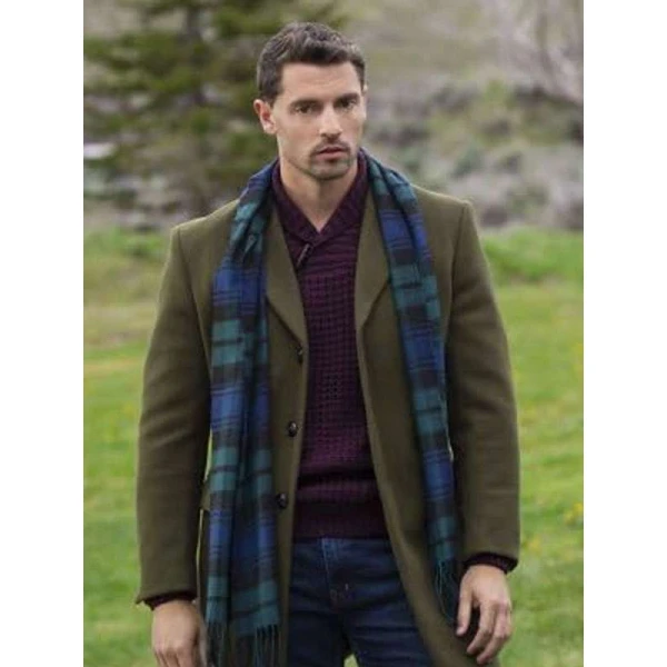 Ezra Moreland Finding Mr Christmas Green Wool Coat