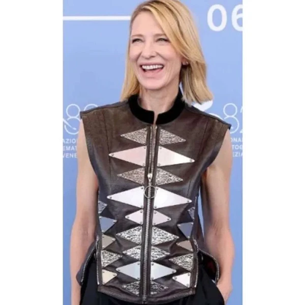 Father Mother Sister Brother Cate Blanchett Leather Vest