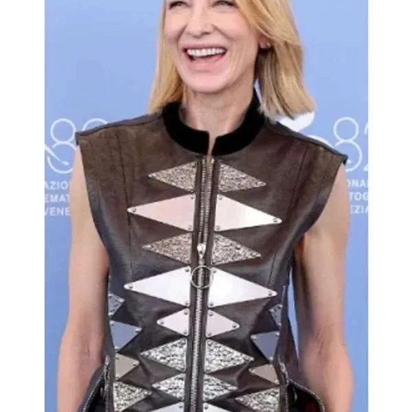 Father Mother Sister Brother Cate Blanchett Leather Vest Father Mother Sister Brother Cate Blanchett Leather Vest