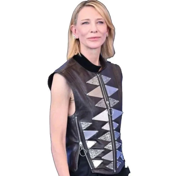Father Mother Sister Brother Cate Blanchett Leather Vest