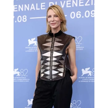 Father Mother Sister Brother Cate Blanchett Leather Vest