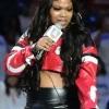 Indiana Fever Bankroll Ni Red And Black Leather Jacket