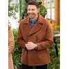 Finding Mr. Christmas Jonathan Bennett Brown Peacoat