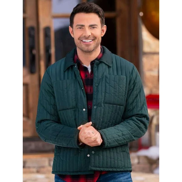 Finding Mr. Christmas Jonathan Bennett Qulited Jacket