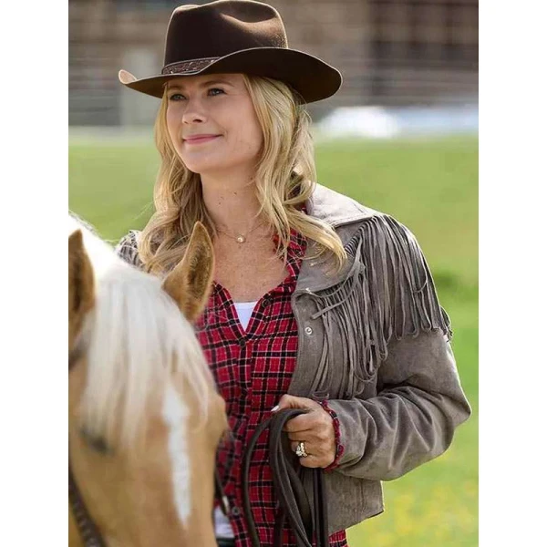 Finding Mr. Christmas S02 Alison Sweeney Fringe Jacket