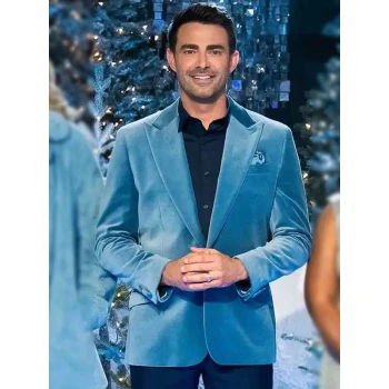 Finding Mr. Christmas S02 Jonathan Bennett Velvet Blazer