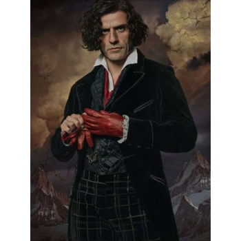Frankenstein Oscar Isaac Black Velvet Coat