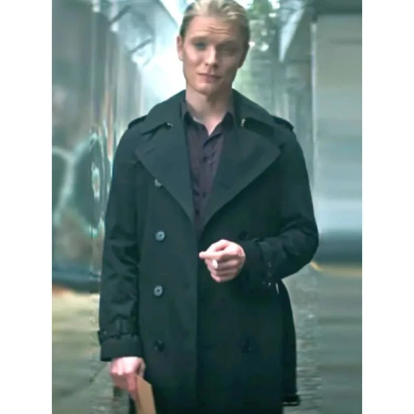 Freddie Fox The Sandman S02 Black Trench Coat