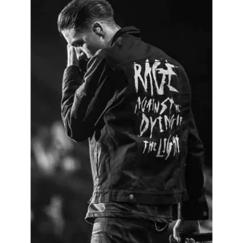 G Eazy Inspired Black Denim Jacket Street Style Look