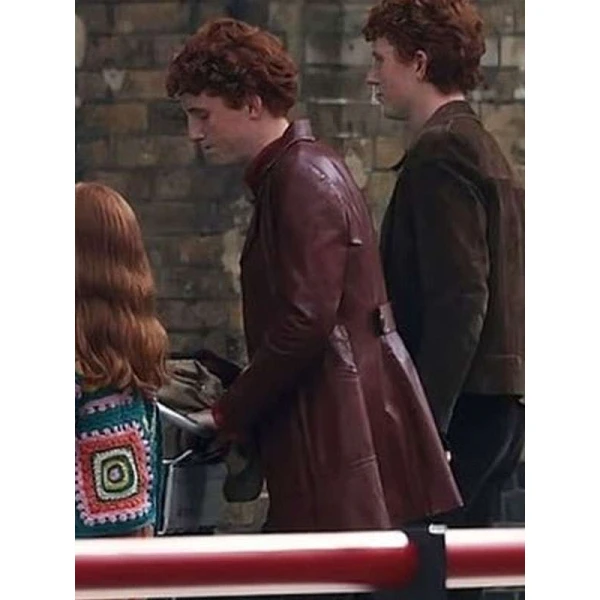 Gabriel Harland Harry Potter Series Maroon Leather Coat