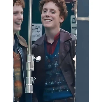 Gabriel Harland Harry Potter Series Maroon Leather Coat