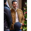 Garrett Marcantel 12 Dates of Christmas Brown Leather Jacket