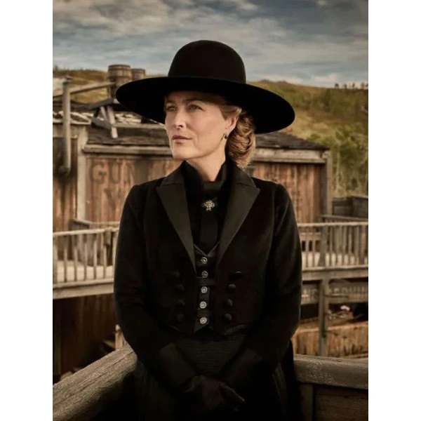 Gillian Anderson The Abandons Black Tailcoat