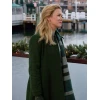 Ginna Claire Mason A Newport Christmas Green Trench Coat