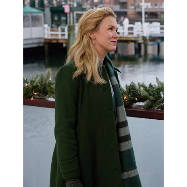 Ginna Claire Mason A Newport Christmas Green Trench Coat