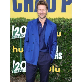Glen Powell Chad Powers Blue Blazer