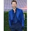 Glen Powell Chad Powers Blue Blazer