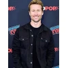 Glen Powell The Running Man 2025 Black Denim Jacket