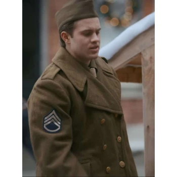 Graeme McComb Timeless Tidings of Joy Brown Wool Coat