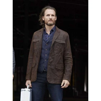 Greg Bryk Bitten S03 Brown Leather Jacket