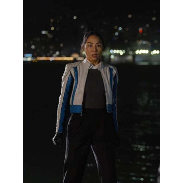 Greta Lee Tron Ares Leather Jacket